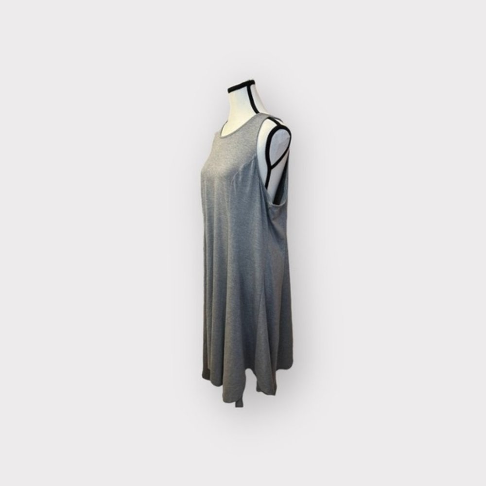 Women’s Torrid Heather Grey Midi Jersey Trapeze Dress 2 - Picture 10 of 12